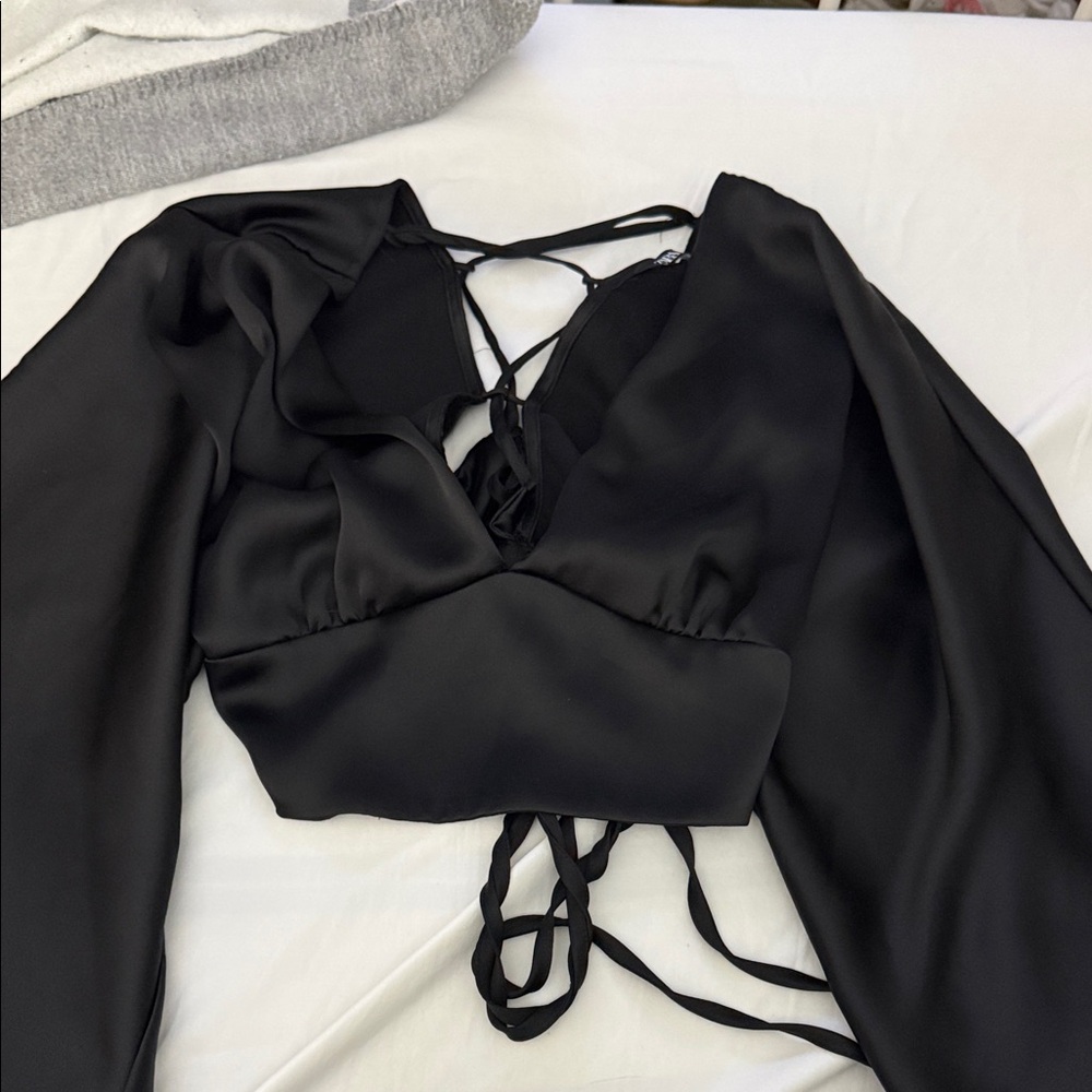 Zara Classic Black Blouse